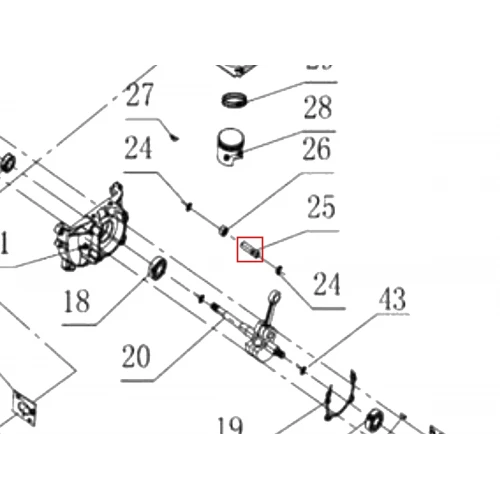 Bolt piston suflanta RURIS A7, pozitia 25, cod psa7-1-25