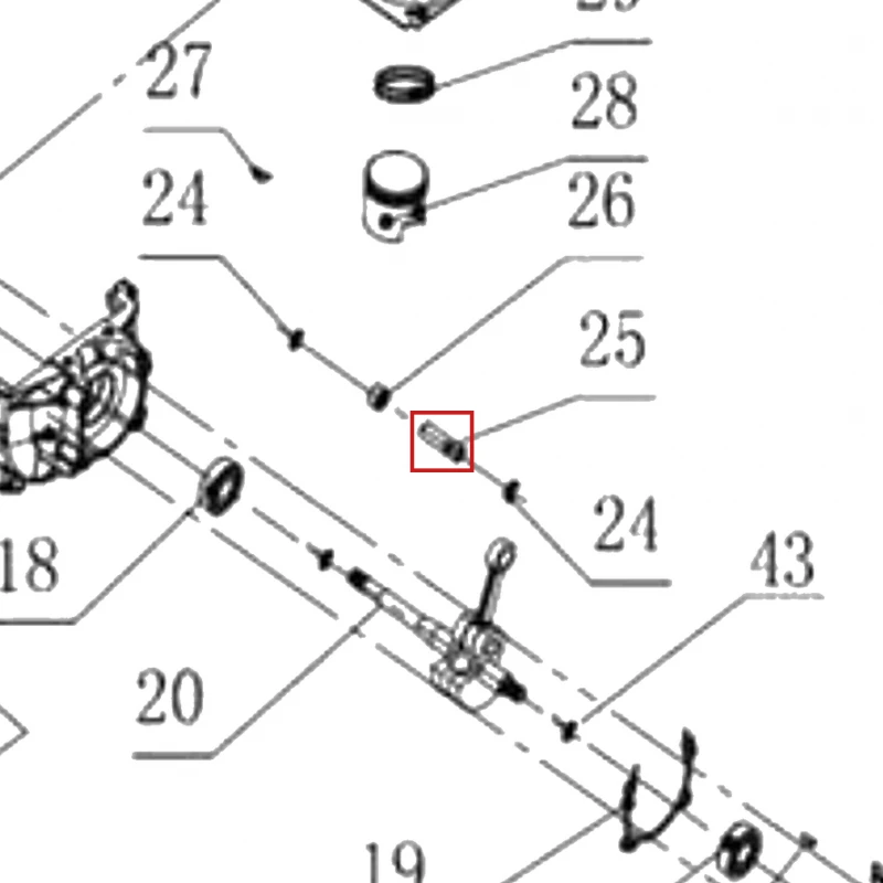 Bolt piston suflanta RURIS A7, pozitia 25 pe plansa