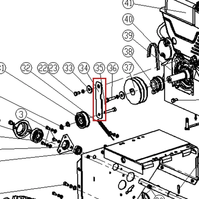 Brat intinzator RURIS Everest 603 freza zapada, pozitia 34 plansa 3