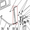 Brat motosapa RURIS 5800R, pozitia 27 pe plansa