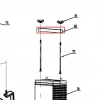 Brida suport baterie motocultor RURIS 918, pozitia 80 pe plansa