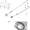 Bucla RURIS DAC 777K motocositoare, pozitia 23 plansa 1 a masinii