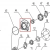 Bucsa guler motosapa RURIS 650/651KSD, pozitia 44 pe plansa