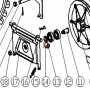 Bucsa distantier freza zapada RURIS Everest 603, pozitia 14, cod ps603-KC55-02-10