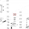 Bucsa distantier RURIS DAC 777K motocositoare, pozitia 101 plansa 4 a masinii