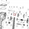 Bucsa F1 RURIS DAC 6500K motosapa, pozitia 15 plansa 1