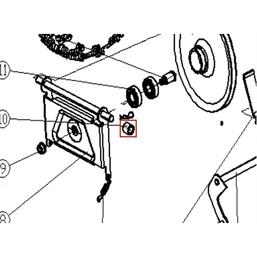 Bucsa freza zapada RURIS Himalaya 602, pozitia 10, cod ps602-kc55-02-10
