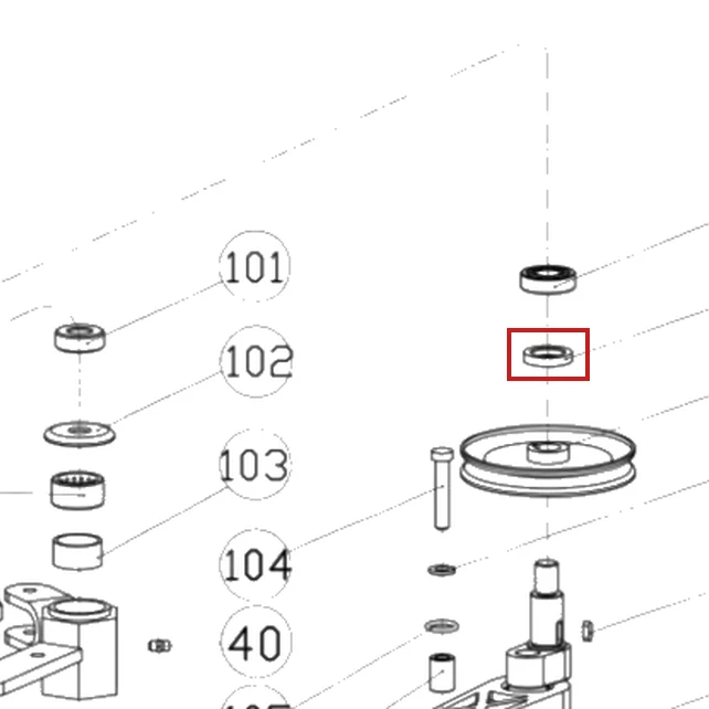 Bucsa RURIS DAC 777K motocositoare, pozitia 111 plansa 4 a masinii