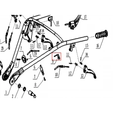 Buton far motosapa RURIS 1300KS, pozitia 9, cod ps1300ks-5-9