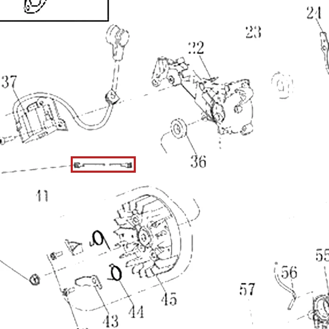 Cablu intrerupator motoferastrau RURIS DAC 401S, pozitia 39 plansa 2