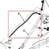 Cablu marsarier motocultor RURIS 918, pozitia 55 pe plansa