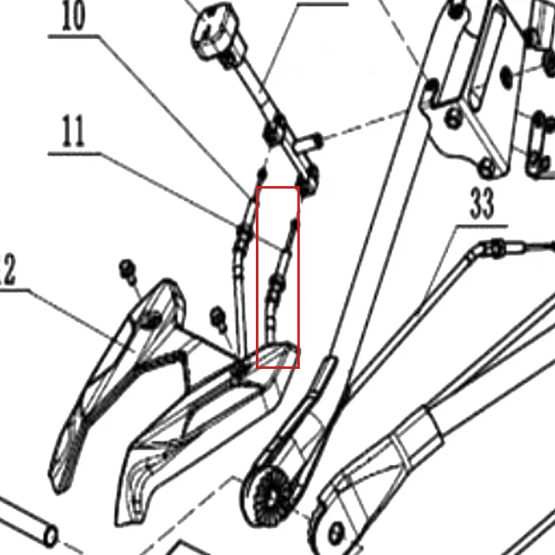 Cablu schimbator B motosapa RURIS 650/651KSD, pozitia 11 pe plansa