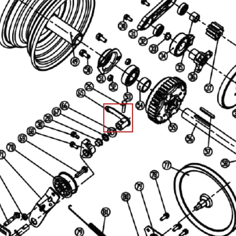 Conector tensionare freza zapada RURIS Everest 1009, pozitia 65 pe plansa