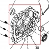 Capac carter motosapa RURIS 650/651KSD, pozitia 44 pe plansa