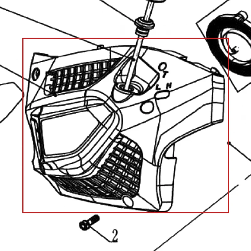 Capac demaror motoferastrau RURIS 367/492/512, pozitia B4 pe plansa