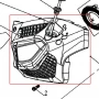 Capac demaror motoferastrau RURIS 367/492/512, pozitia B4, cod ps367-b4