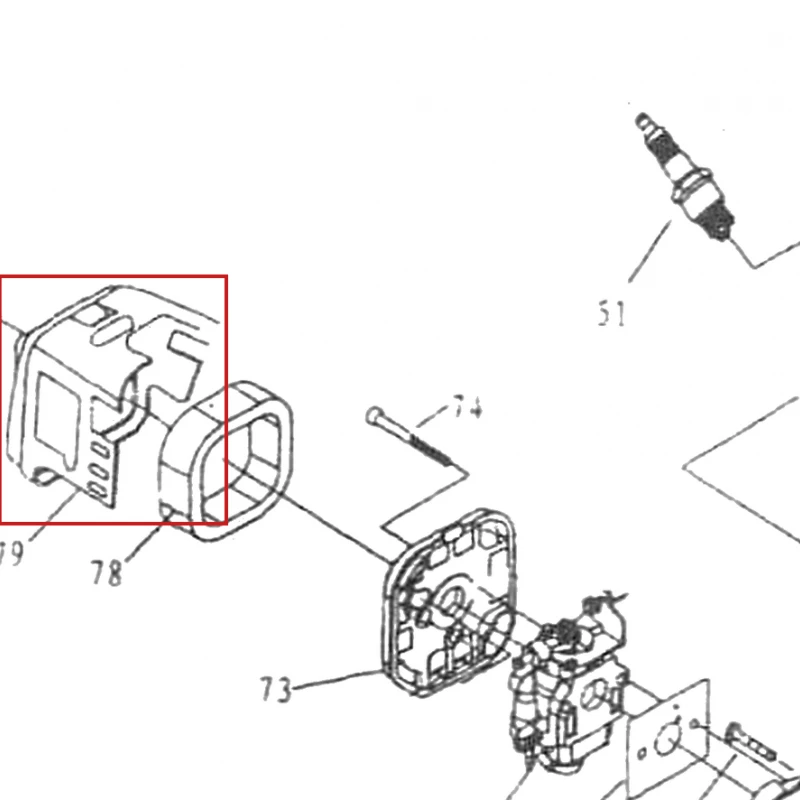 Capac filtru aer motoburghiu RURIS TT10, pozitia 79 pe plansa