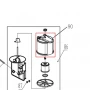 Capac filtru aer motor motocultor RURIS 731K, pozitia 90, cod ps731k-3-90