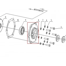 Capac transmisie motosapa RURIS 650/651KSD, pozitia 8, cod ps650ksd-6-8