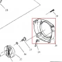 Capac ventilator motoburghiu RURIS TT10, pozitia 38, cod pstt10-1-38