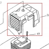 Capota motoburghiu RURIS TT10, pozitia 50 pe plansa