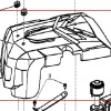 Capota motor 2019 motosapa RURIS 1001KSD, pozitia 11 pe plansa