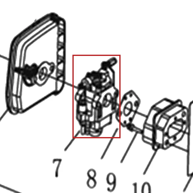 Carburator motoburghiu RURIS TT14, pozitia 7 pe plansa