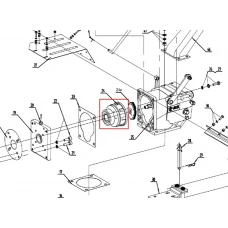 Carcasa ambreiaj motocultor RURIS 918, pozitia 24, cod ps918-1-24