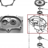 Carcasa reductor motoburghiu RURIS TT14, pozitia 14 pe plansa
