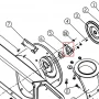 Carcasa rulment freza zapada RURIS Parang 604, pozitia 5, cod ps604-2-05