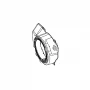 Carcasa ventilator motor FC192 RURIS, pozitia 3, cod psfc192-1-3