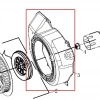 Carcasa ventilator motor FC192 RURIS, pozitia 3 pe plansa