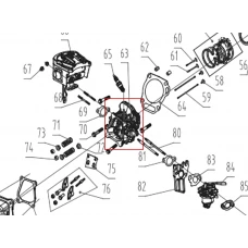 Chiulasa motor motocultor RURIS 731K, pozitia 63, cod ps731k-3-63