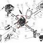 Chiulasa motor motocultor RURIS 731K, pozitia 63, cod ps731k-3-63