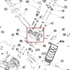 Chiuloasa generator curent RURIS R-Power GE 1000, pozitia 87 pe plansa
