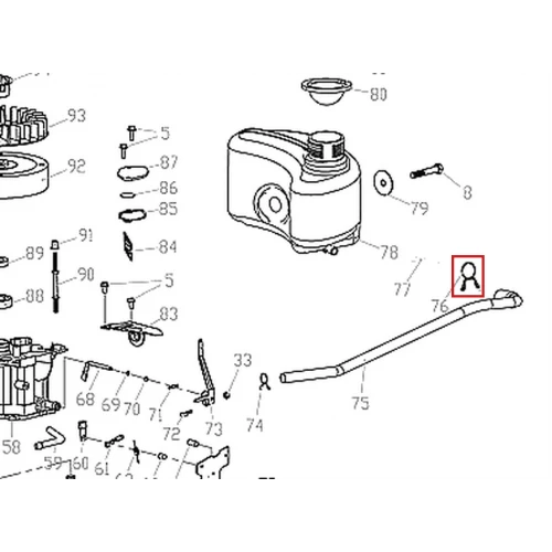 Clema A RURIS DAC 120XL masina tuns gazon, motor 4 timpi, cod ps120xl-2-76