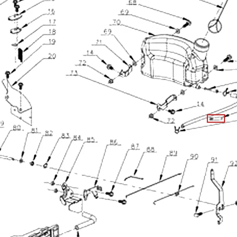 Clema masina de tuns gazon RURIS RX 441S, pozitia 77 plansa 7