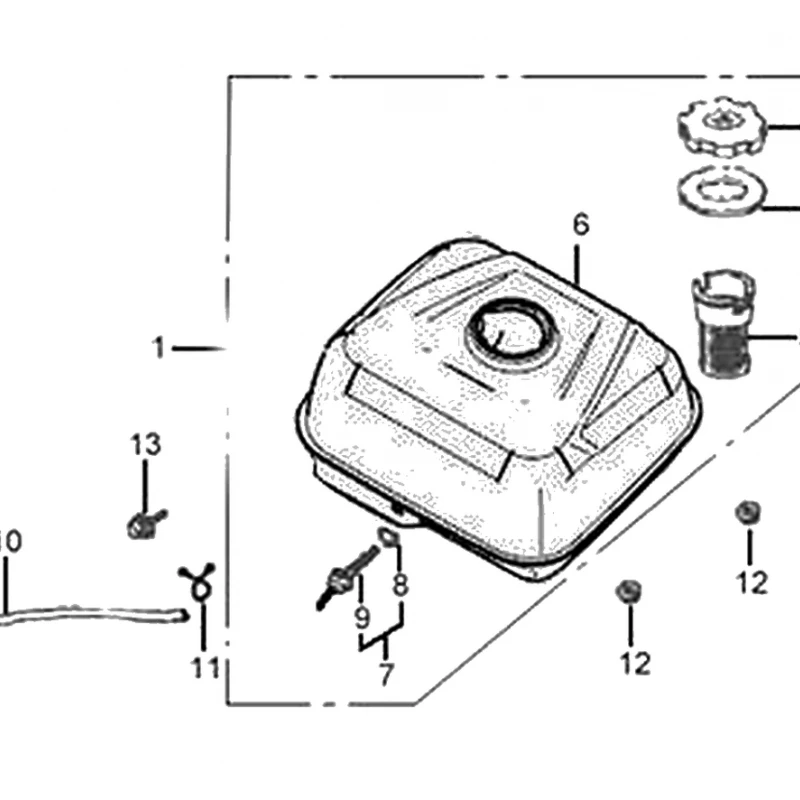 Clema motor scarificator gazon RURIS RXH999, pozitia 11 plansa 20