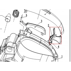 Cocos acceleratie motoferastrau RURIS 192/242, pozitia 2, cod ps192-h2