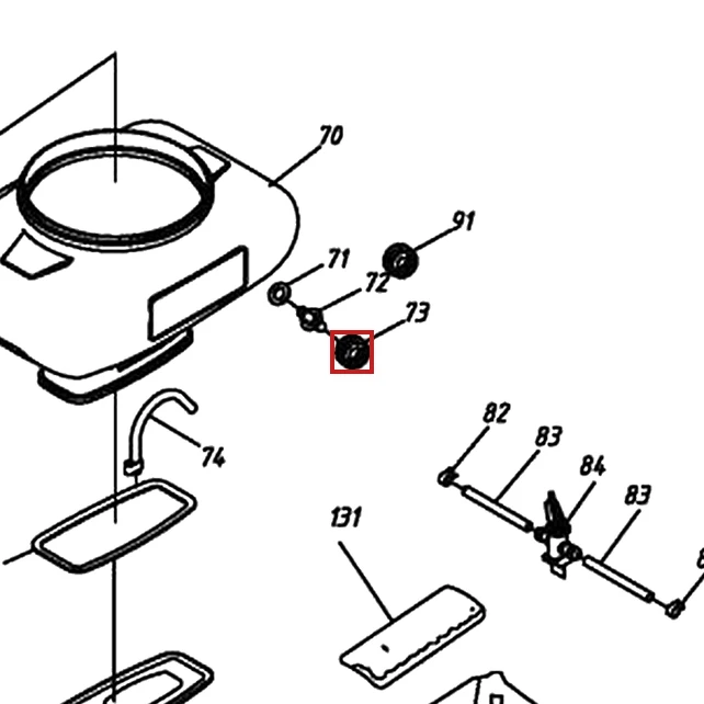 Conector atomizor RURIS A103, pozitia 73 plansa 2