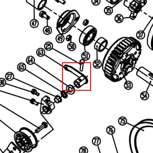 Conector tensionare freza zapada RURIS Everest 804, pozitia 63 pe plansa