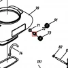 Conector furtun atomizor RURIS A103, pozitia 72 plansa 2