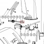 Conector inferior freza zapada RURIS Himalaya 602, pozitia 31, cod ps602-kc26-15