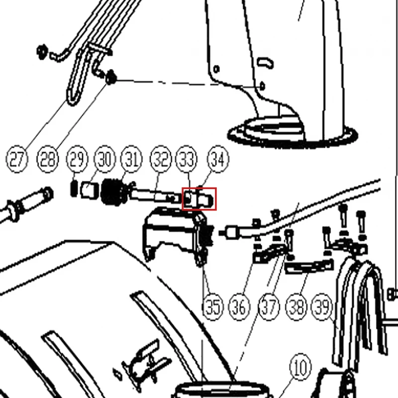 Conector inferior freza zapada RURIS Everest 603, pozitia 33 pe plansa