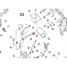 Conector motoferastrau RURIS 142, pozitia 35, cod ps141-1-35