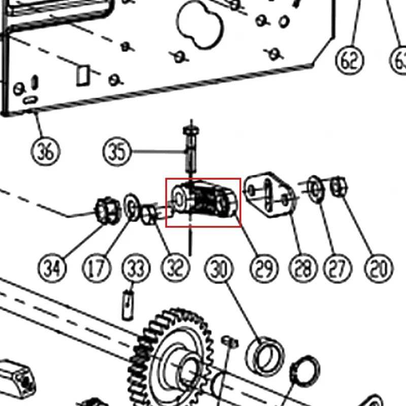 Conector schimbator freza zapada RURIS Parang 604, pozitia 29 pe plansa