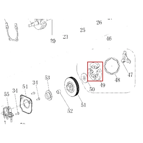 Contragreutati motoferastrau RURIS DAC 401S, plansa 2 pozitia 49, cod ps401s-2-49