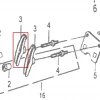 Culbutor motor scarificator gazon RURIS RXH999, pozitia 3 plansa 12