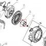 Cuplaj motor motocultor RURIS 731K, pozitia 36, cod ps731k-3-36