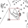 Deflector motoferastrau RURIS 142, pozitia 101 pe plansa